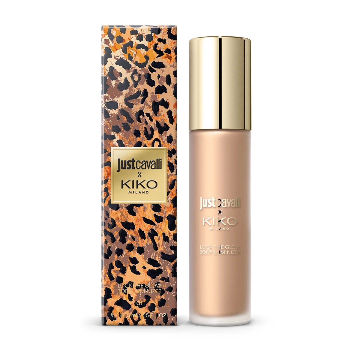 Just Cavalli X Kiko Milano Lock The Glow Body Luminizer 01