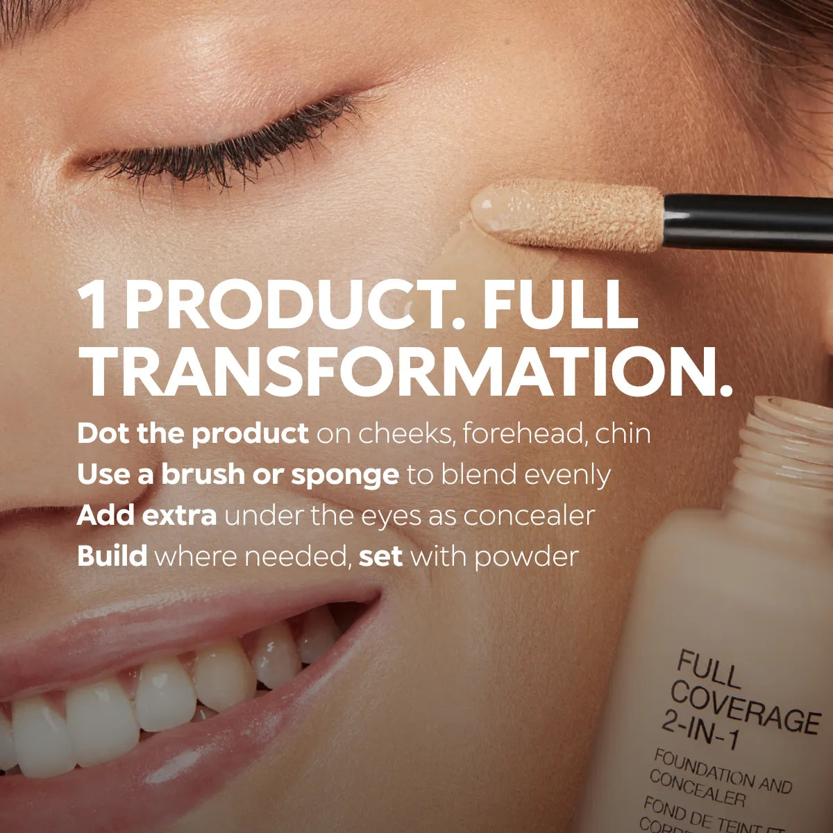 Full Coverage 2 In 1 Foundation & Concealer Wb105